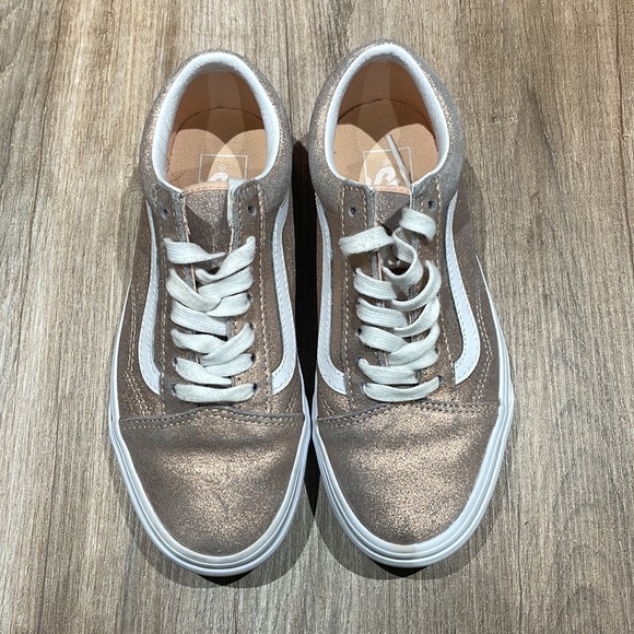 Rose gold Vans, worn once. - Picture 4 of 4